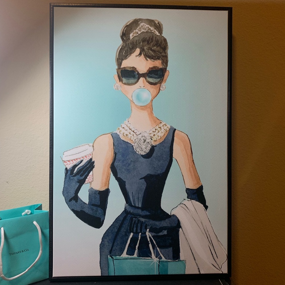 Audrey Hepburn painting